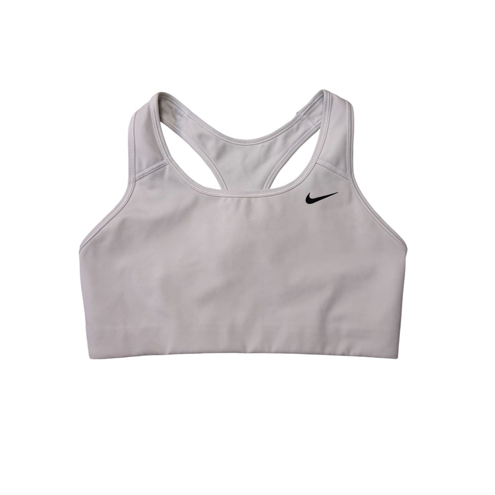 Nike Dri-FIT Racerback Sports Bra Grey Size M BV3630-100